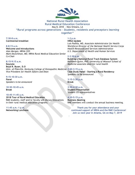 02-23-18-Rural-Medical-Education-Conference-agenda-DRAFT